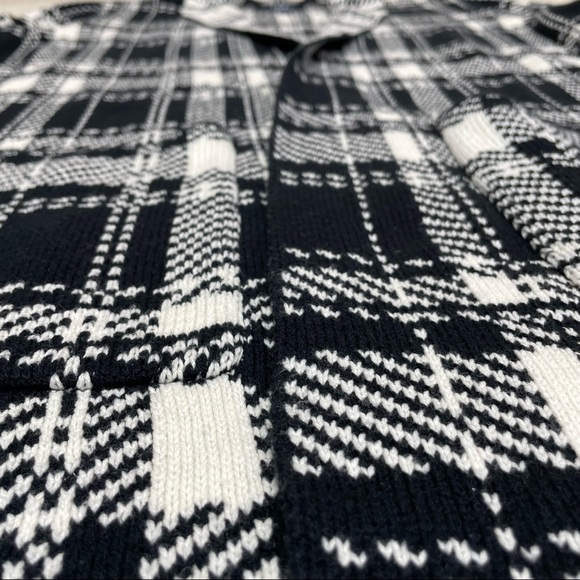 Chaps Plaid Long Open Sweater Cardigan - Picture 13 of 17